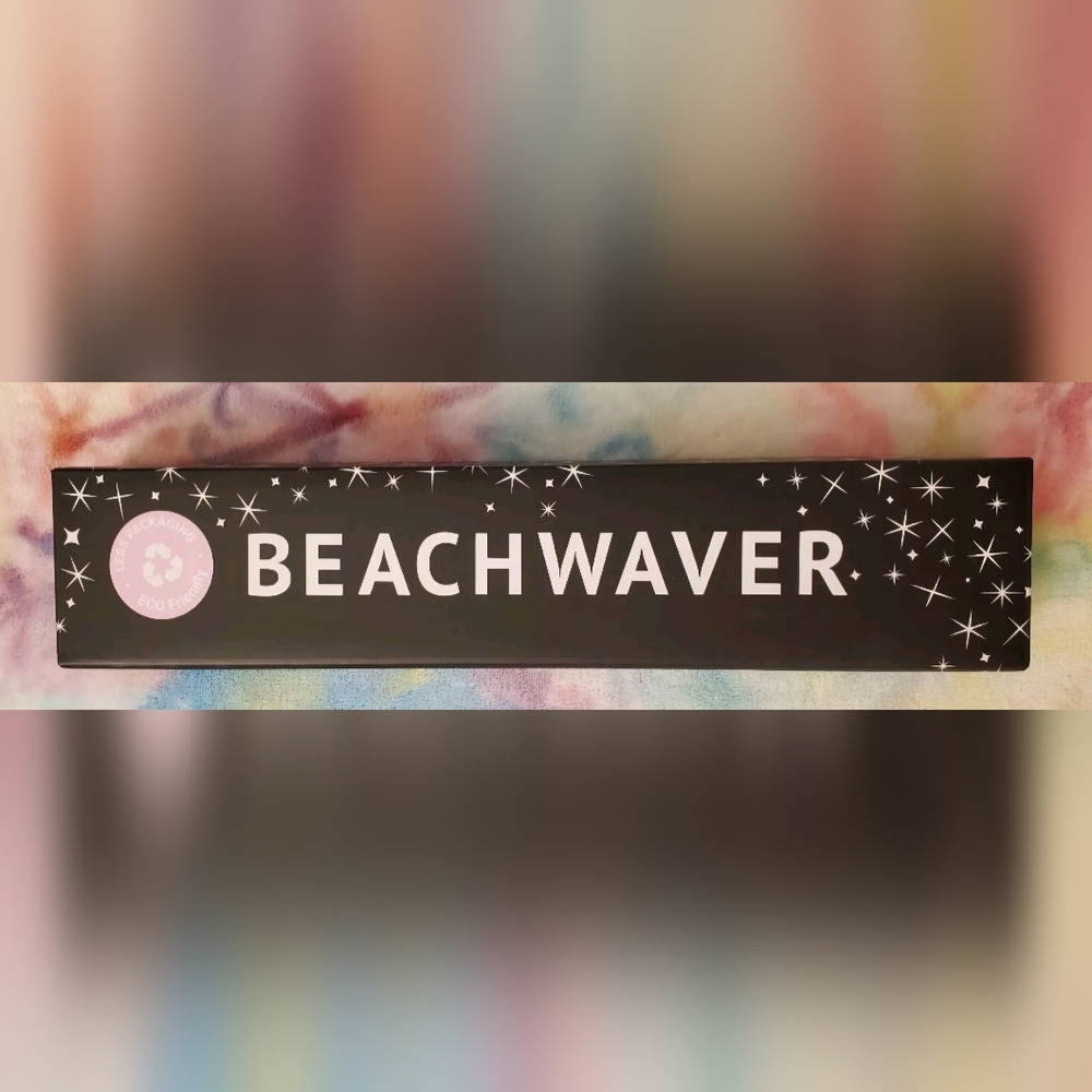 Sealed SEASONAL Beachwaver B1 Black Glitter Rotating Curling Iron